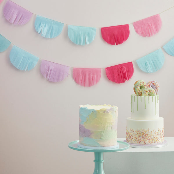 Pastel Semi Circle Tissue Garland