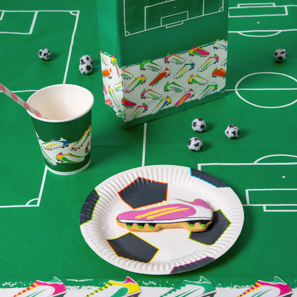 Recyclable Football Paper Cups - 8 Pack