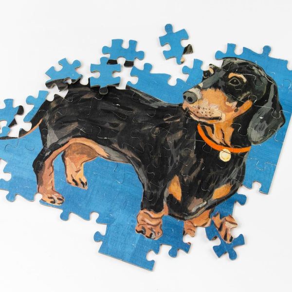 Doubled Sided Dachshund Jigsaw Puzzle 100 Pieces