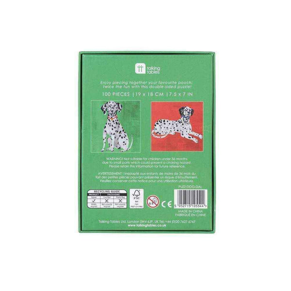 Double Sided Dalmatian Jigsaw Puzzle 100 Pieces