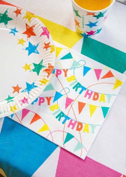 Happy Birthday Eco Paper Napkins