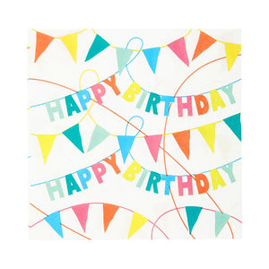 Happy Birthday Eco Paper Napkins