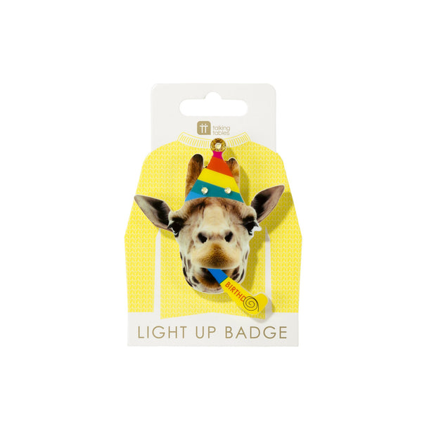 Giraffe Birthday Badge
