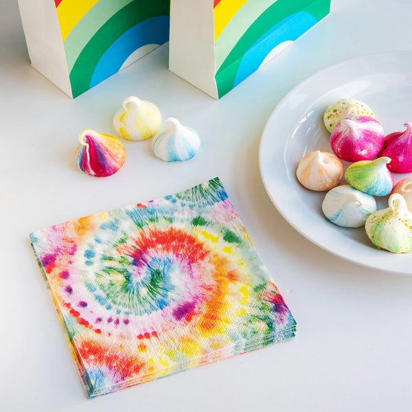 Rainbow Tie Dye Paper Napkins