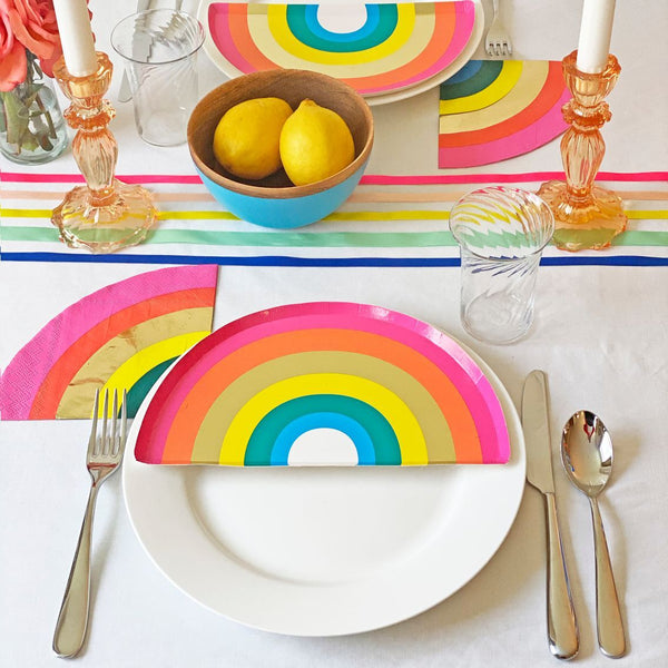 Rainbow Paper Plates