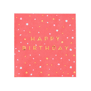 Happy Birthday Cocktail Napkins