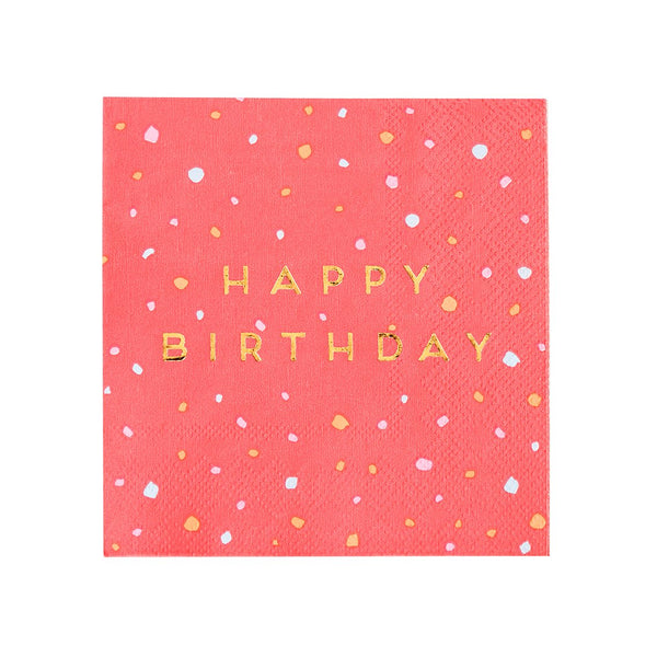 Happy Birthday Cocktail Napkins