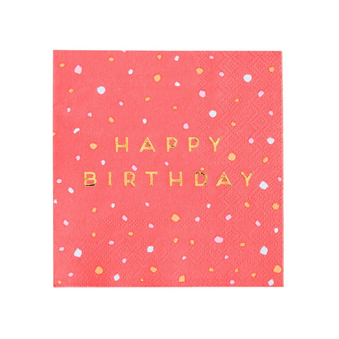 Happy Birthday Cocktail Napkins