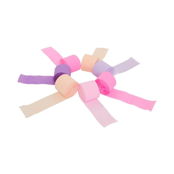 Pastel Pink And Purple Paper Streamers