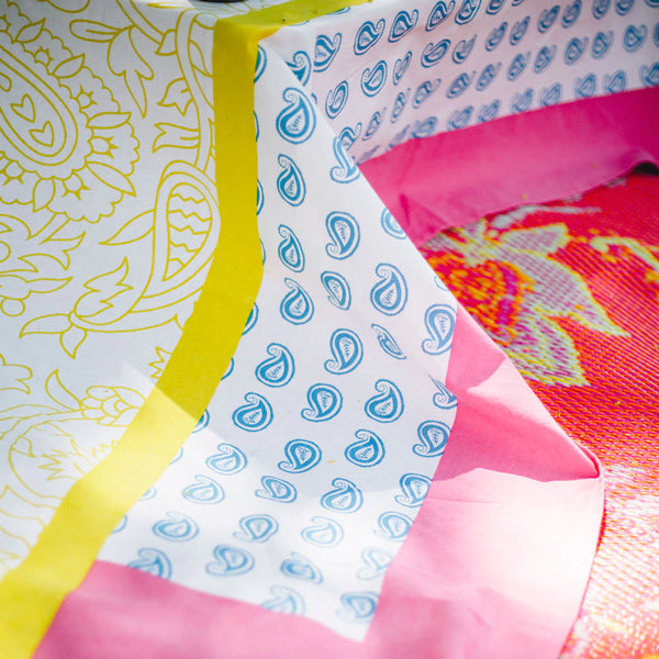 Paisley Print Fabric Tablecloth