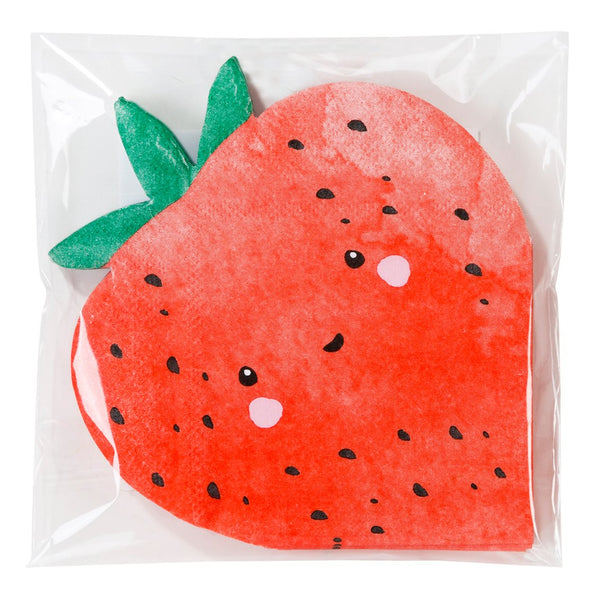 Strawberry Shaped Paper Napkins