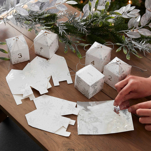 Snowflake Advent Calendar Boxes