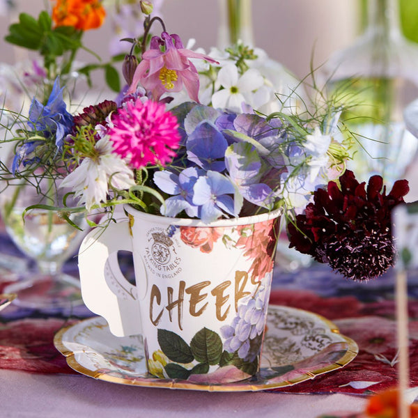 Truly Scrumptious Paper Teacup And Saucer Set