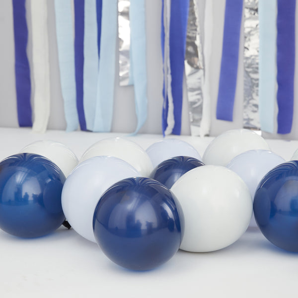 Navy, Blue And Grey 5" Balloons