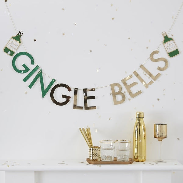 Gingle Bells Gin Party Bunting