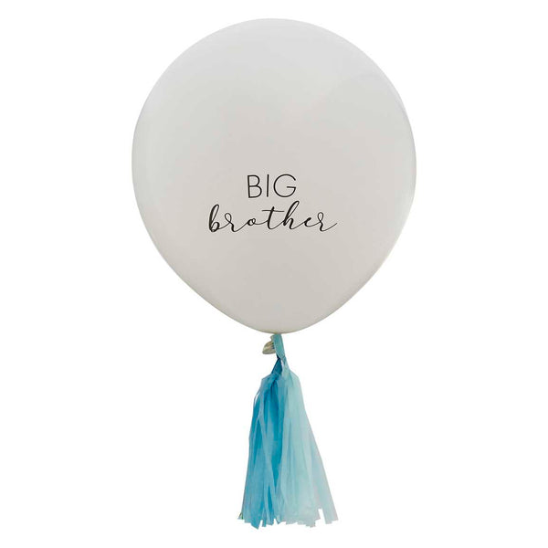 Big Brother Balloon with Blue Tassels