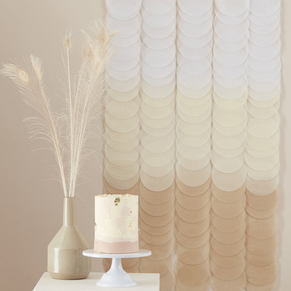 Neutral Ombre Tissue Disc Backdrop