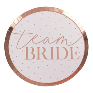 Blush pink paper plates clearance