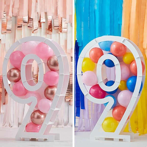 Balloon Mosaic Number Stand 9