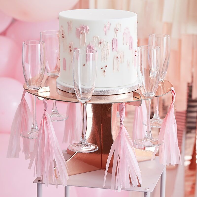 Rose cake stand on sale