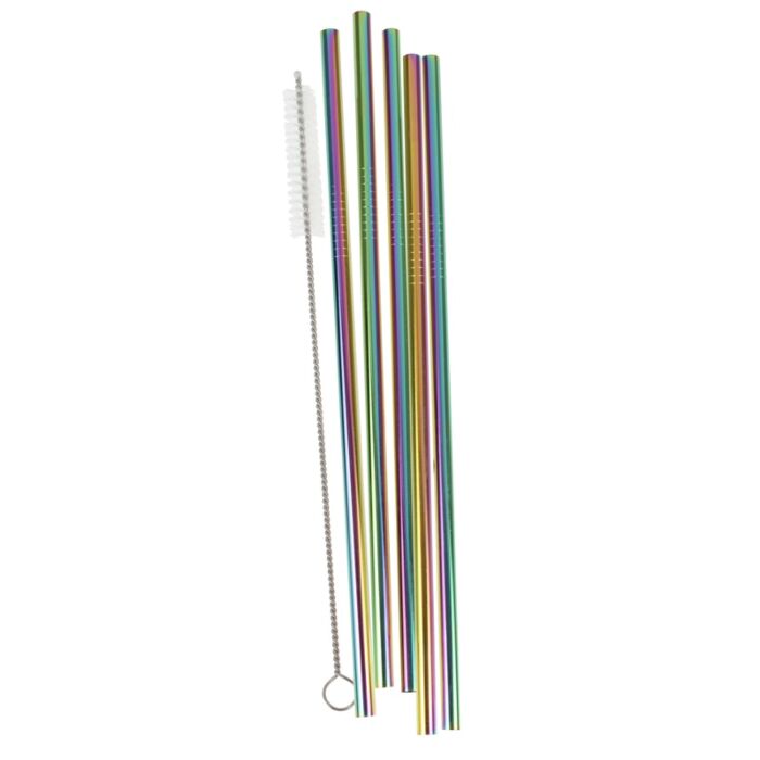 Rainbow Stainless Steel Straws