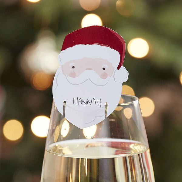 Santa Glass Toppers