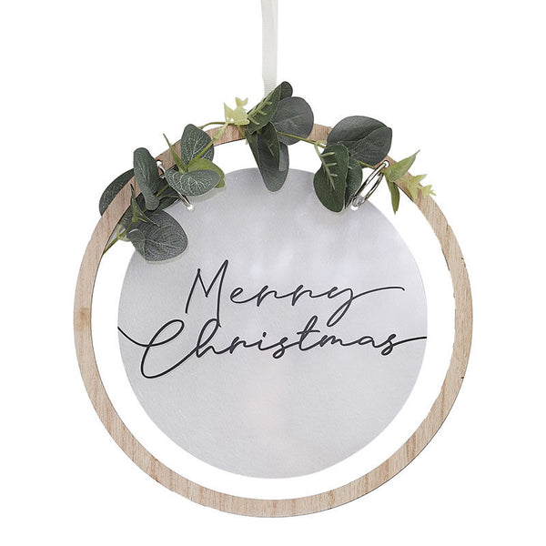 Acrylic Merry Christmas Wreath