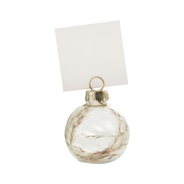 Pampas Grass Bauble Place Card Holders