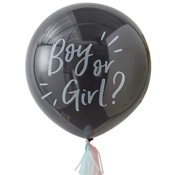 Gender Reveal Boy or Girl Giant Confetti Balloon