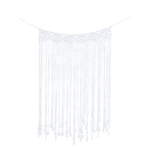 White Macrame Backdrop