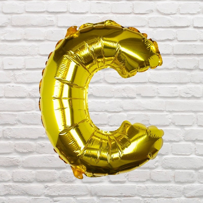 Gold Foil Letter Balloons C