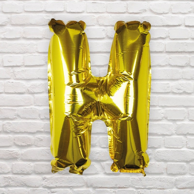 Gold Foil Letter Balloons H