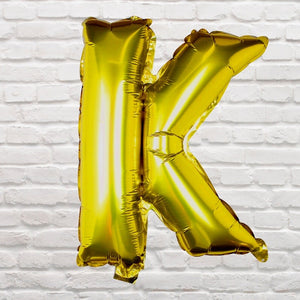 Gold Foil Letter Balloons K
