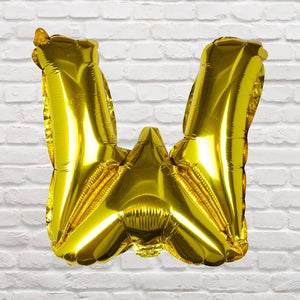 Gold Foil Letter Balloons W