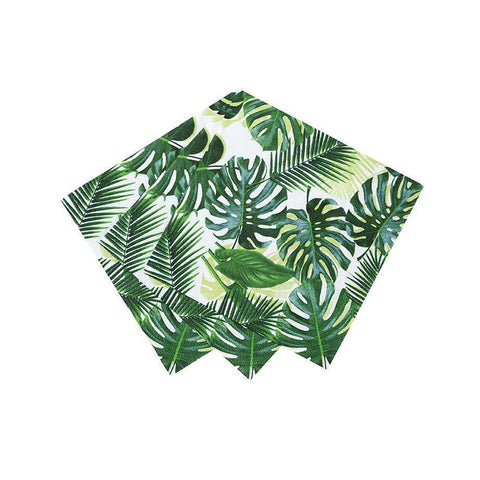 Tropical Palm Leaf Paper Napkins
