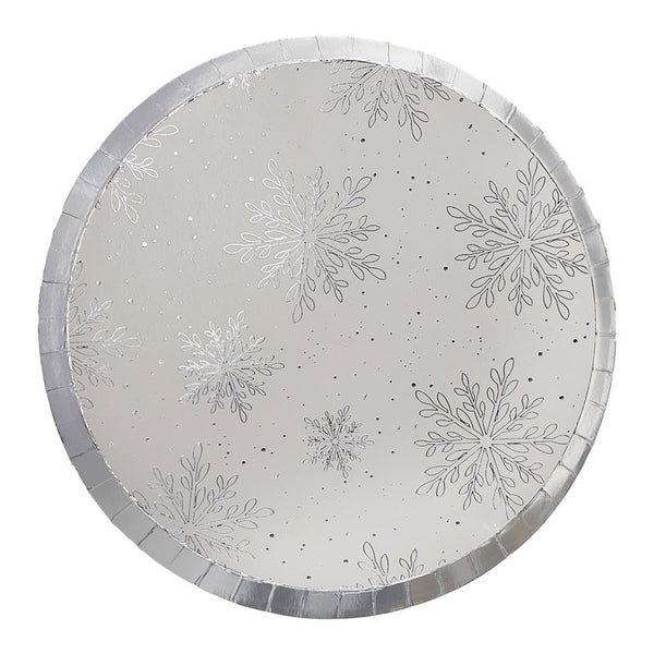 Snowflake Paper Plates (8 pack)