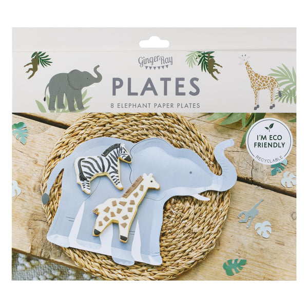 Elephant Shaped Paper Plates
