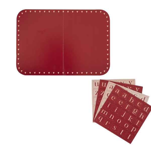 Heart Grazing Board With Letters