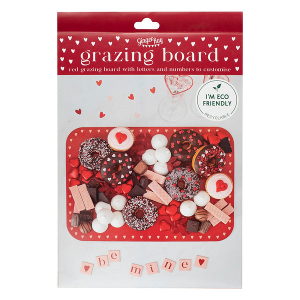 Heart Grazing Board With Letters